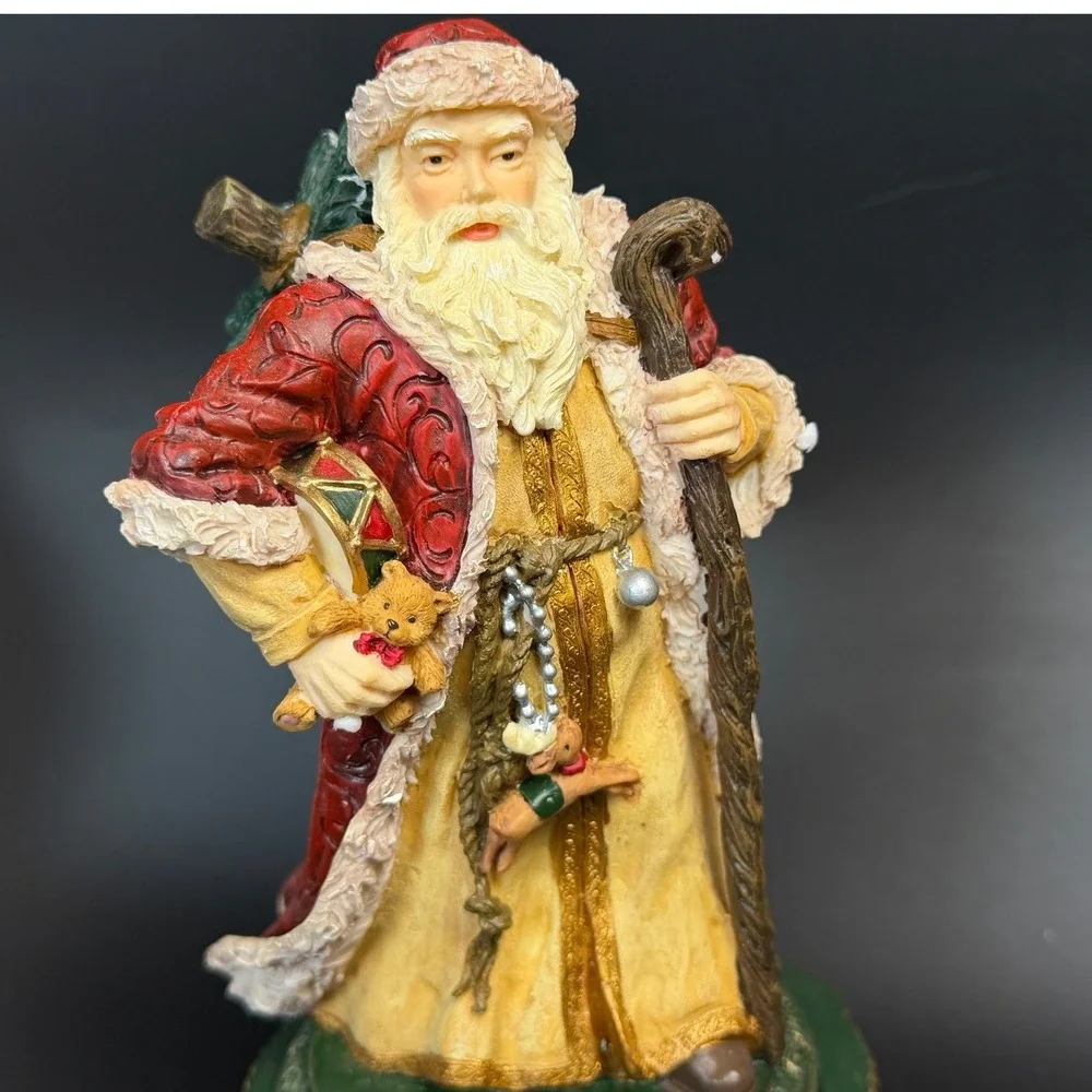 JCPenney Holiday Musical Santa Claus Figurine-Plays Jingle Bells Vintage - Boxed